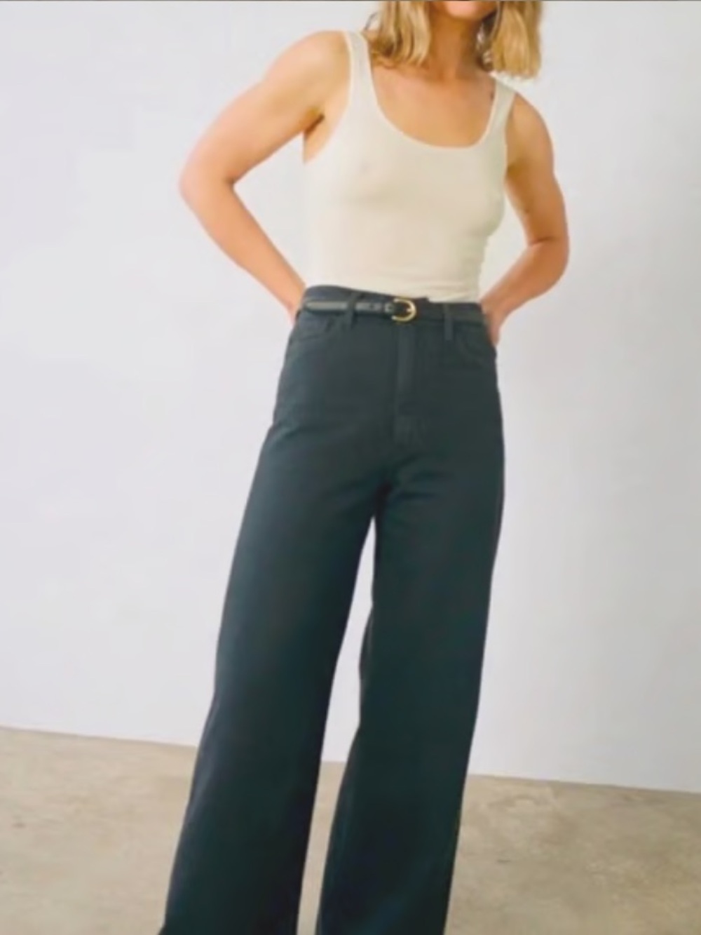 ozma of california mara wide leg jean
